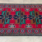 Old Afghan Herati Baluch Rug c. 1980