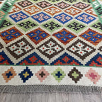 187 x 127 cm | Afghan Kilim Rug - Khorasan Rugs