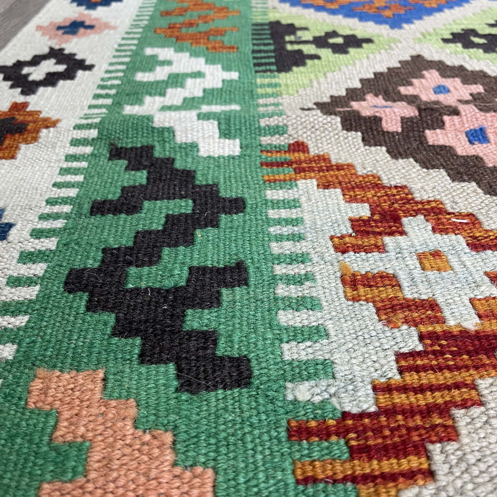 187 x 127 cm | Afghan Kilim Rug - Khorasan Rugs