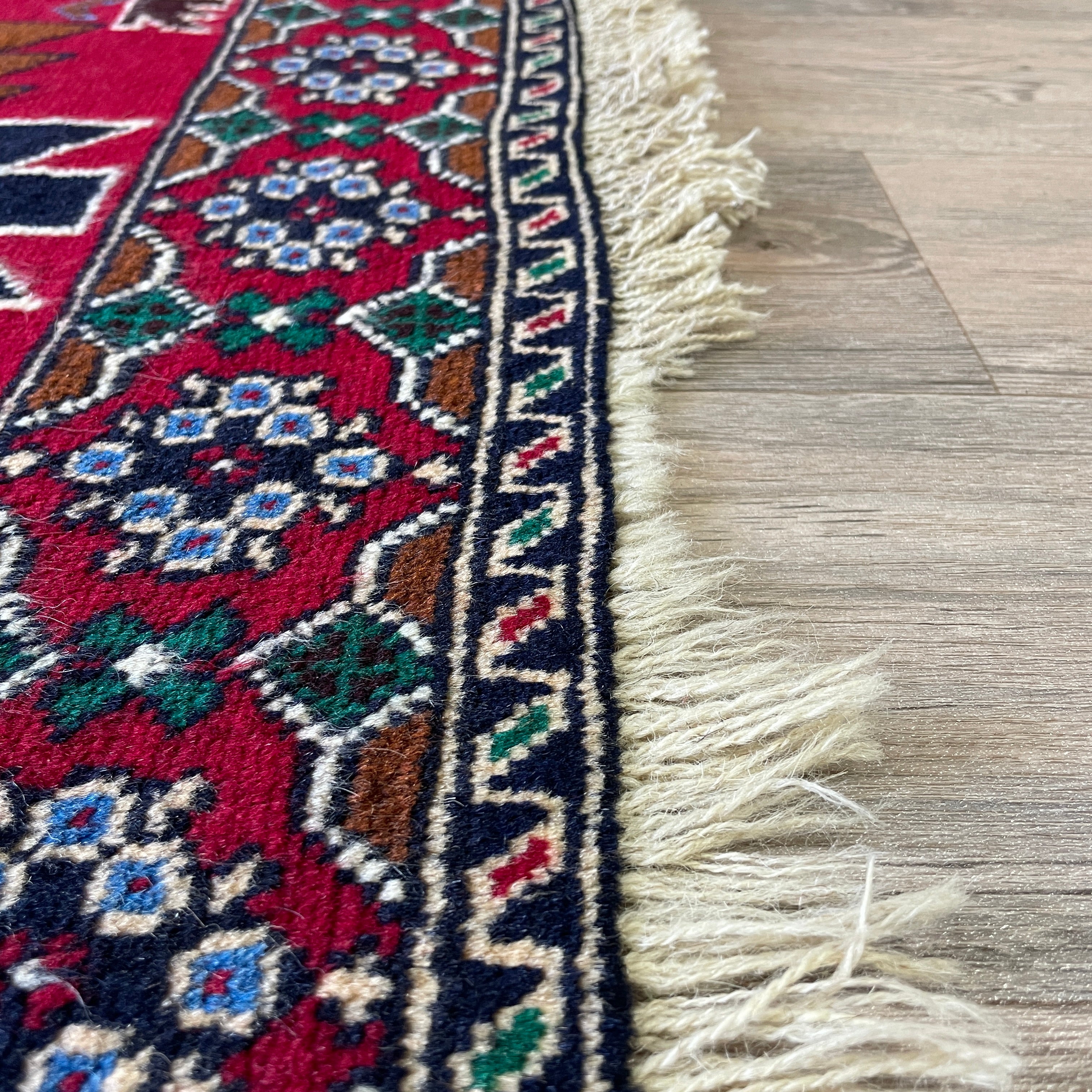 Old Afghan Herati Baluch Rug c. 1980