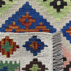 187 x 127 cm | Afghan Kilim Rug - Khorasan Rugs