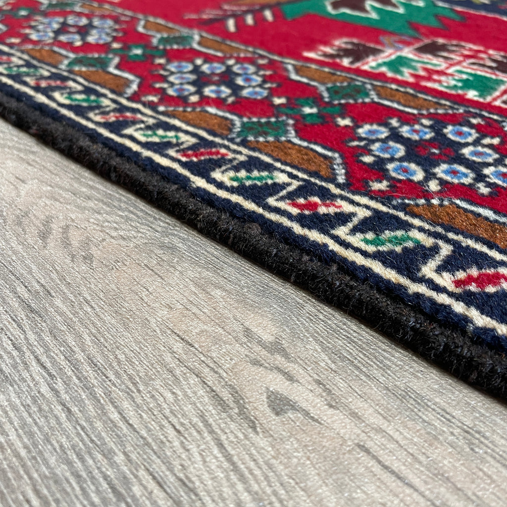 Old Afghan Herati Baluch Rug c. 1980