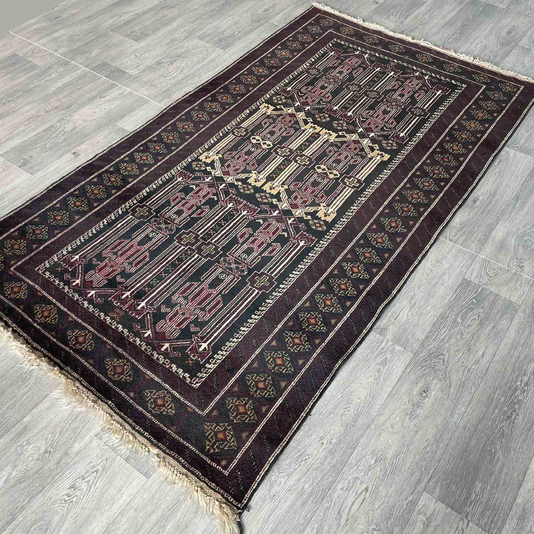 Old Afghan Baluch Rug c. 1970
