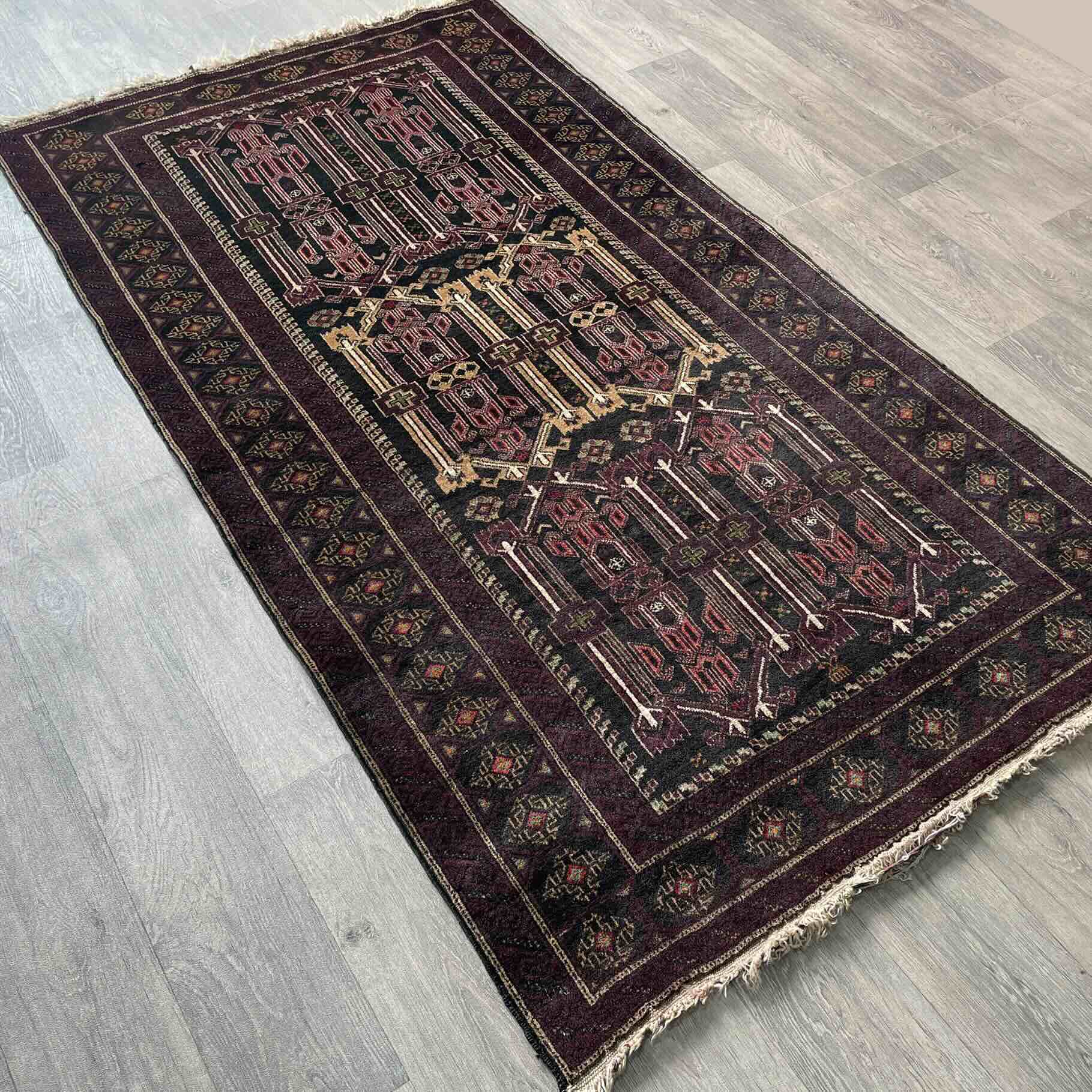 Old Afghan Baluch Rug c. 1970