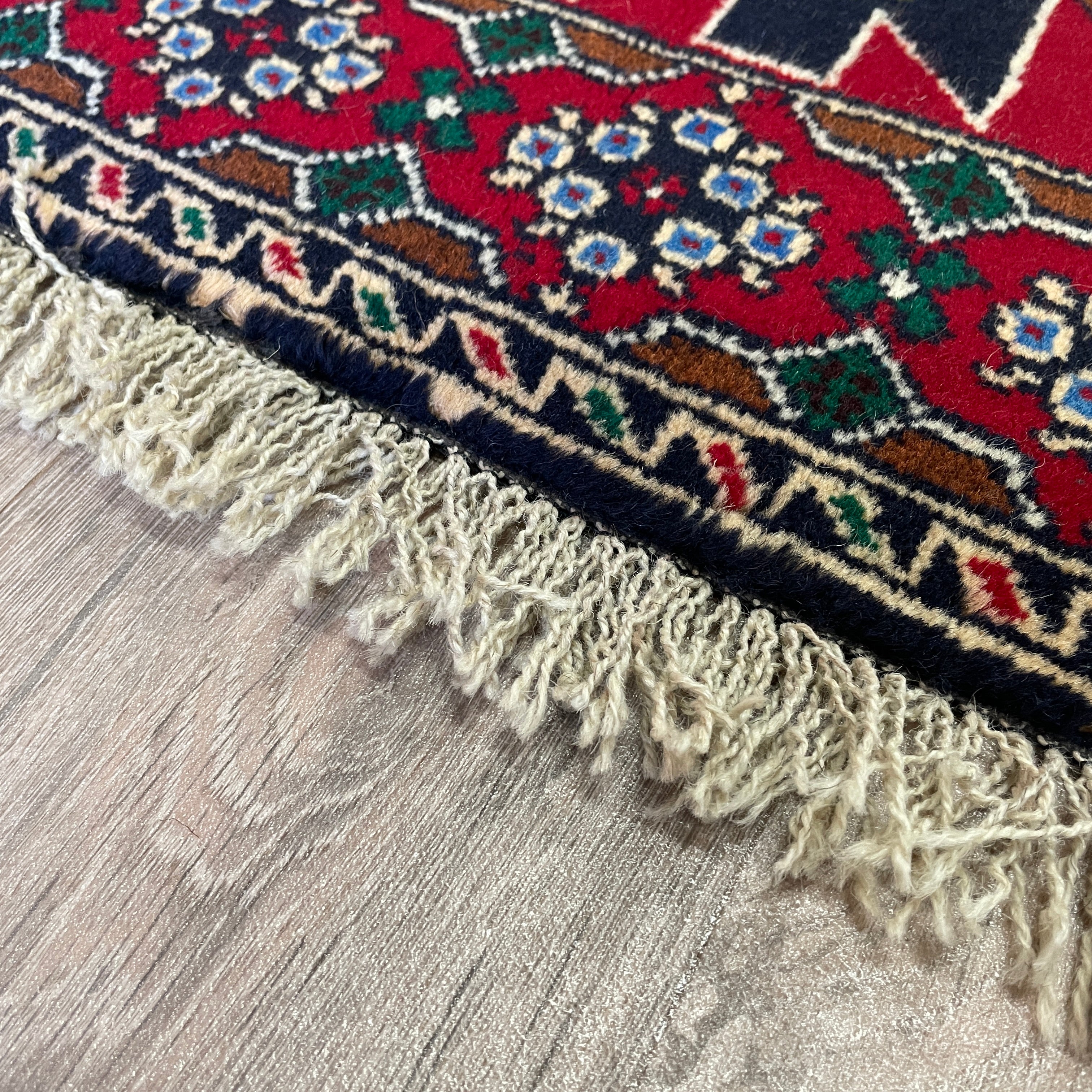 Old Afghan Herati Baluch Rug c. 1980