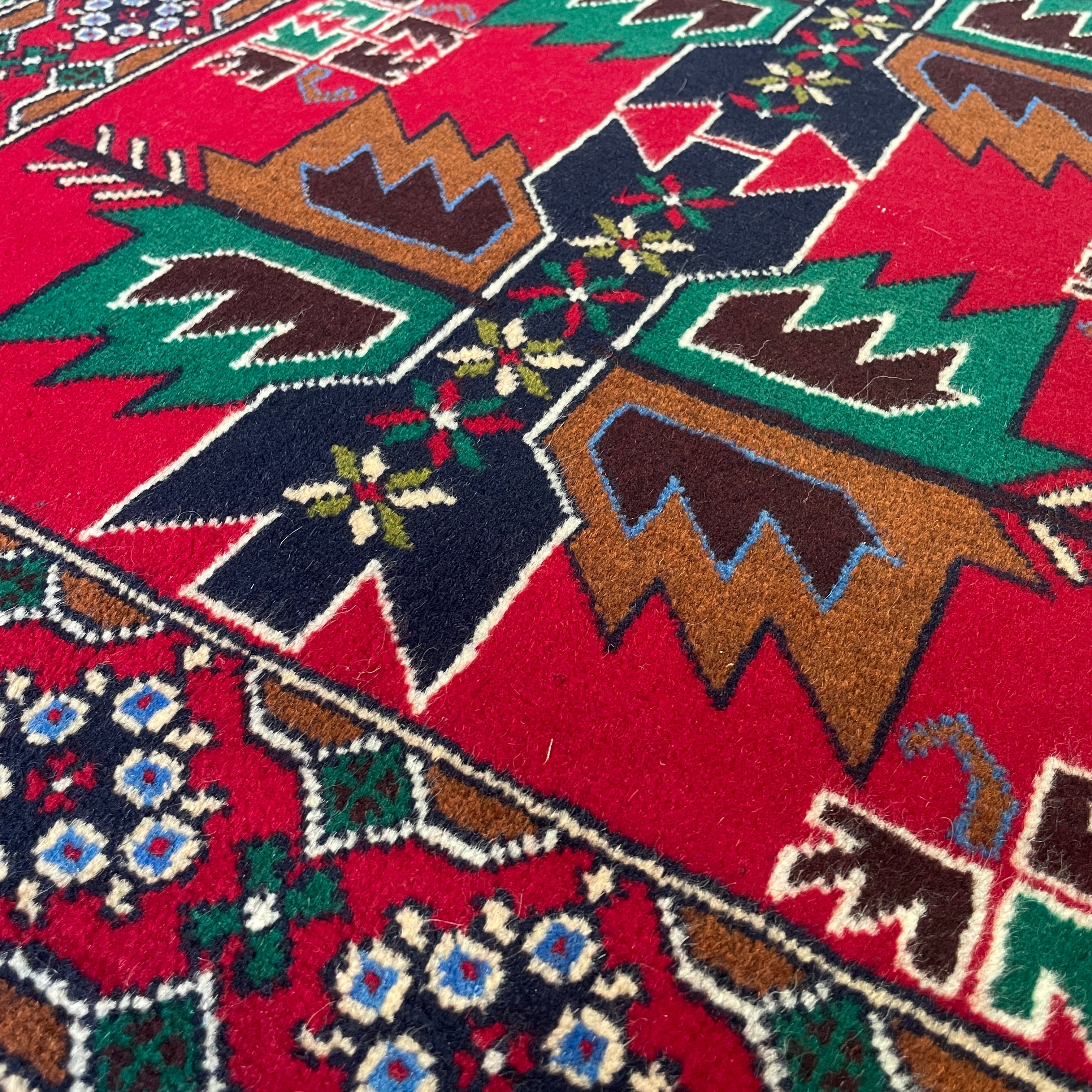 Old Afghan Herati Baluch Rug c. 1980