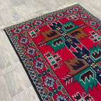 Old Afghan Herati Baluch Rug c. 1980