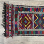 168 x 57 cm | Afghan Soumak Kilim Runner - Khorasan Rugs