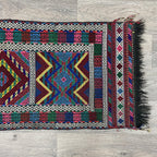 168 x 57 cm | Afghan Soumak Kilim Runner - Khorasan Rugs