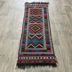 168 x 57 cm | Afghan Soumak Kilim Runner - Khorasan Rugs