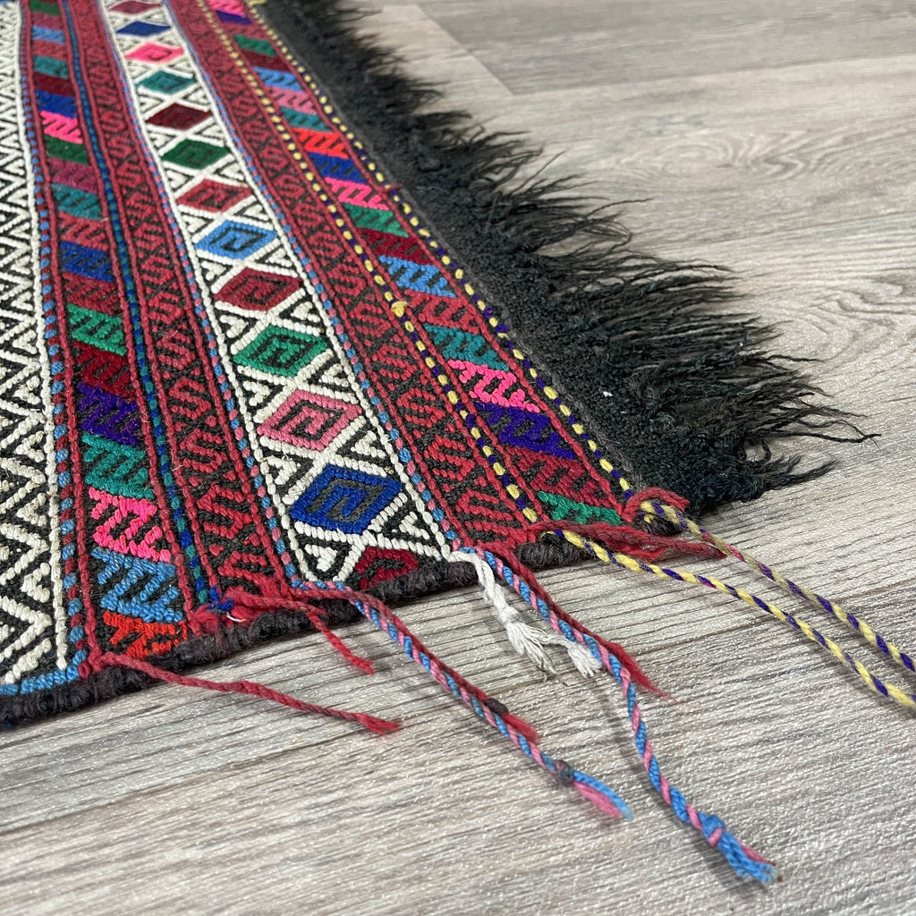 168 x 57 cm | Afghan Soumak Kilim Runner - Khorasan Rugs