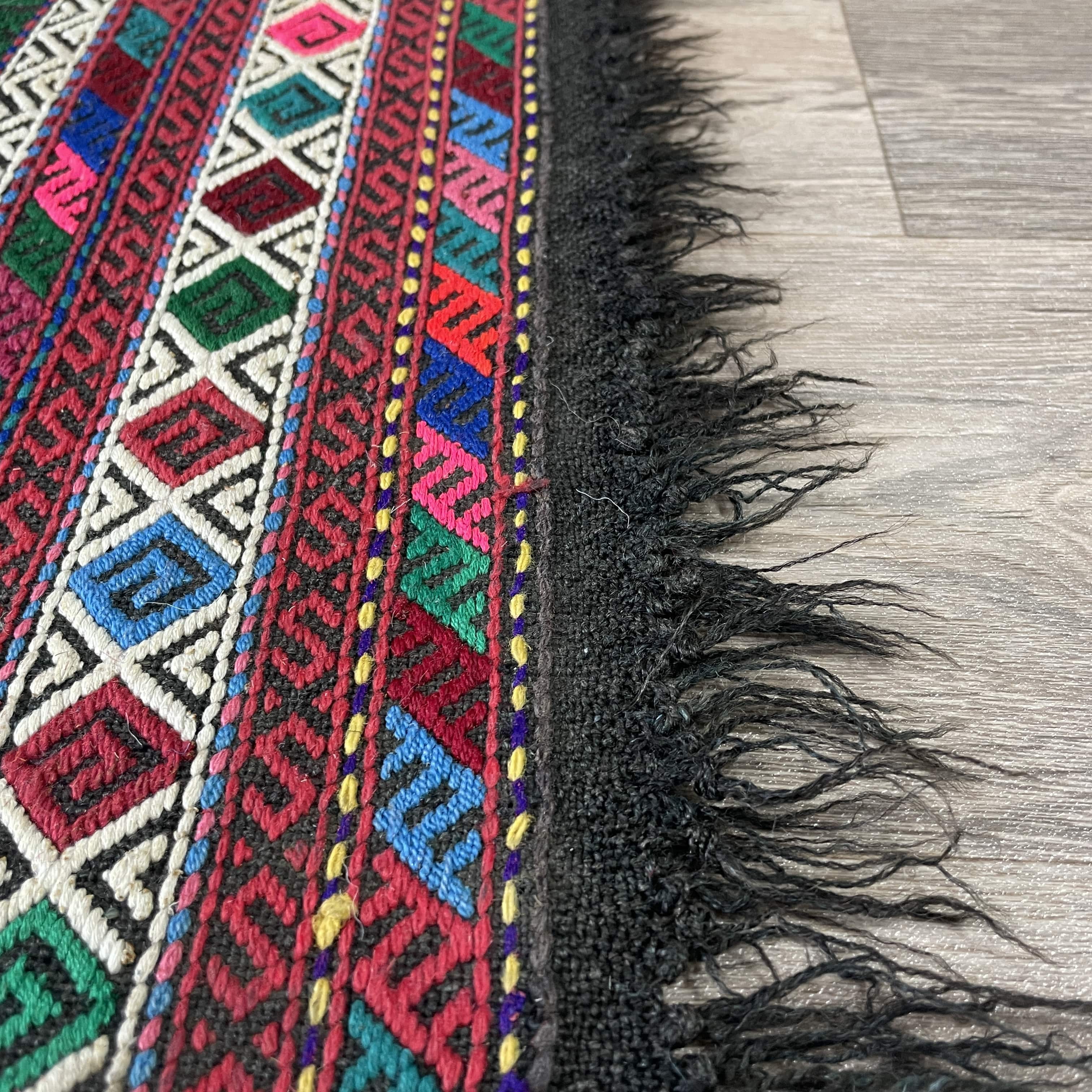 168 x 57 cm | Afghan Soumak Kilim Runner - Khorasan Rugs