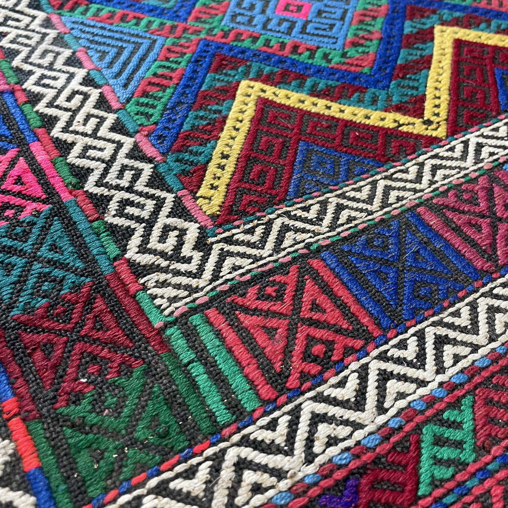 168 x 57 cm | Afghan Soumak Kilim Runner - Khorasan Rugs