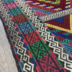 168 x 57 cm | Afghan Soumak Kilim Runner - Khorasan Rugs