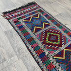 168 x 57 cm | Afghan Soumak Kilim Runner - Khorasan Rugs