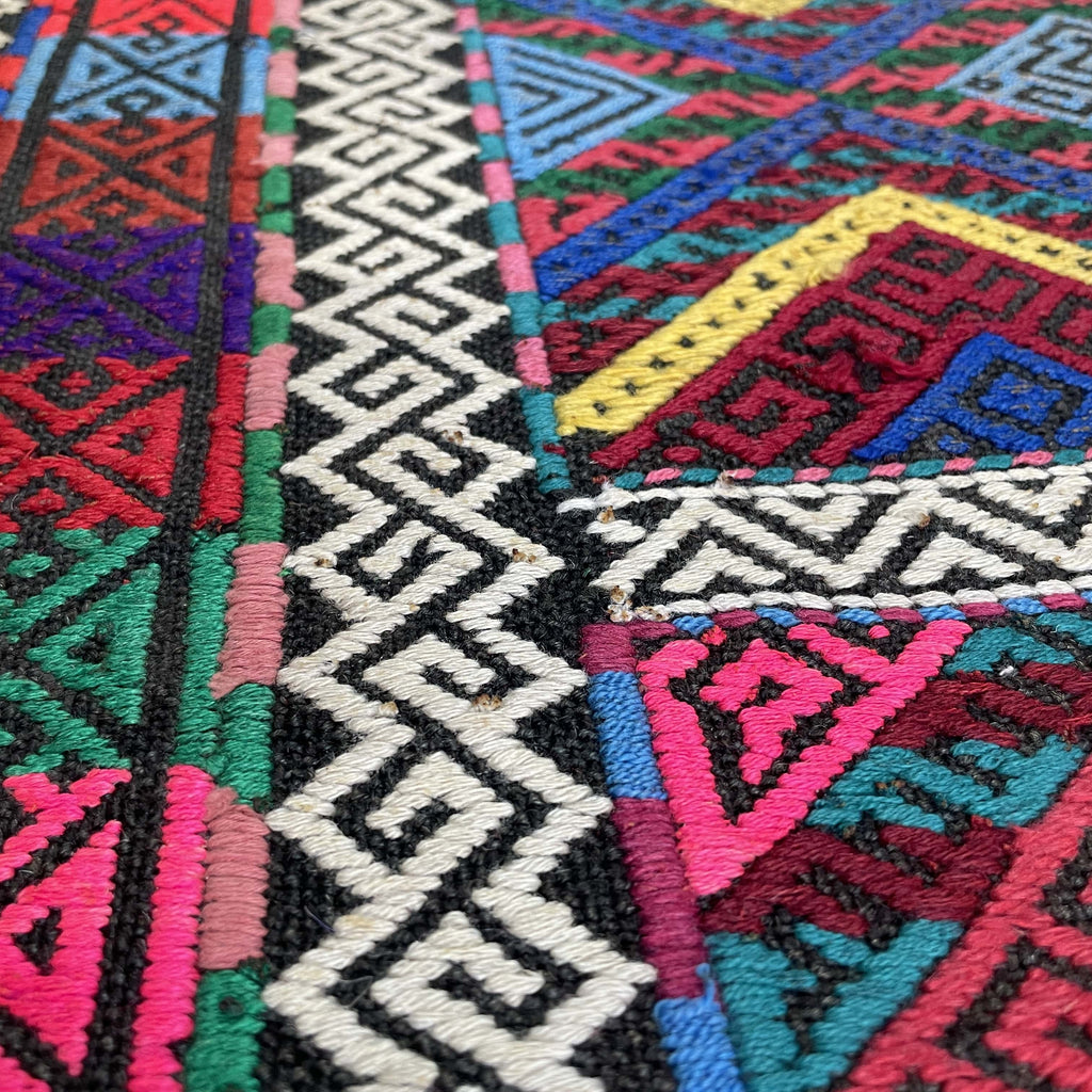 168 x 57 cm | Afghan Soumak Kilim Runner - Khorasan Rugs