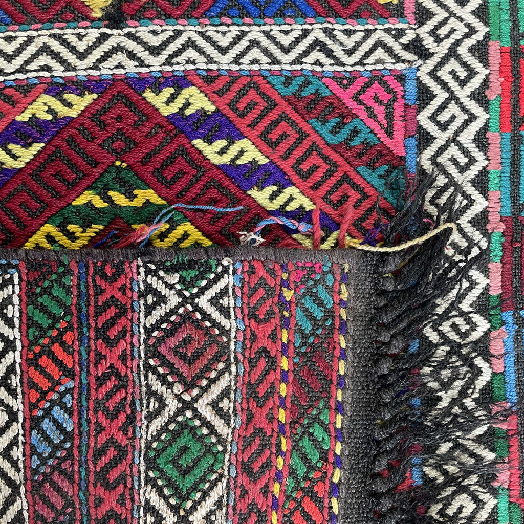 168 x 57 cm | Afghan Soumak Kilim Runner - Khorasan Rugs