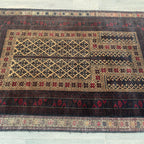 Old Fine Afghan Baluch Rug c. 1970