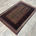 Old Fine Afghan Baluch Rug c. 1970