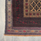 Old Fine Afghan Baluch Rug c. 1970