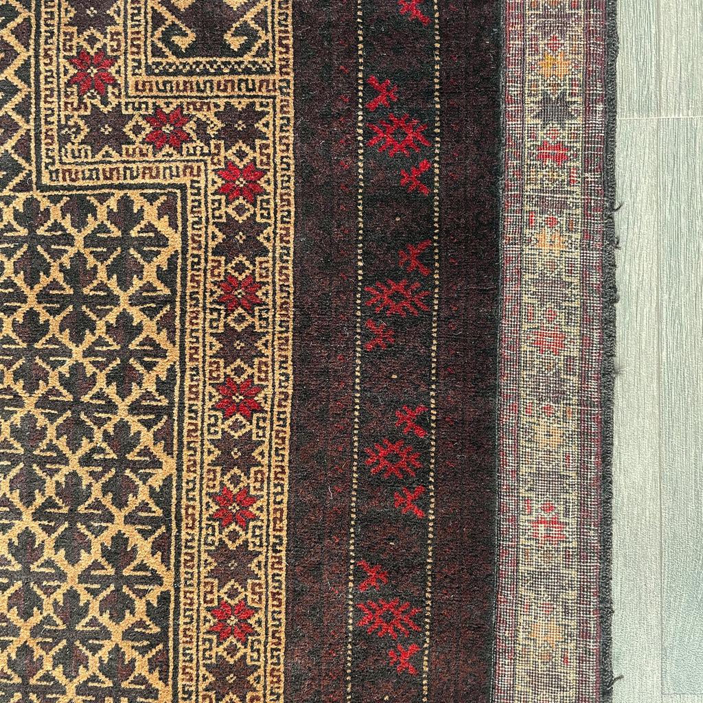 Old Fine Afghan Baluch Rug c. 1970