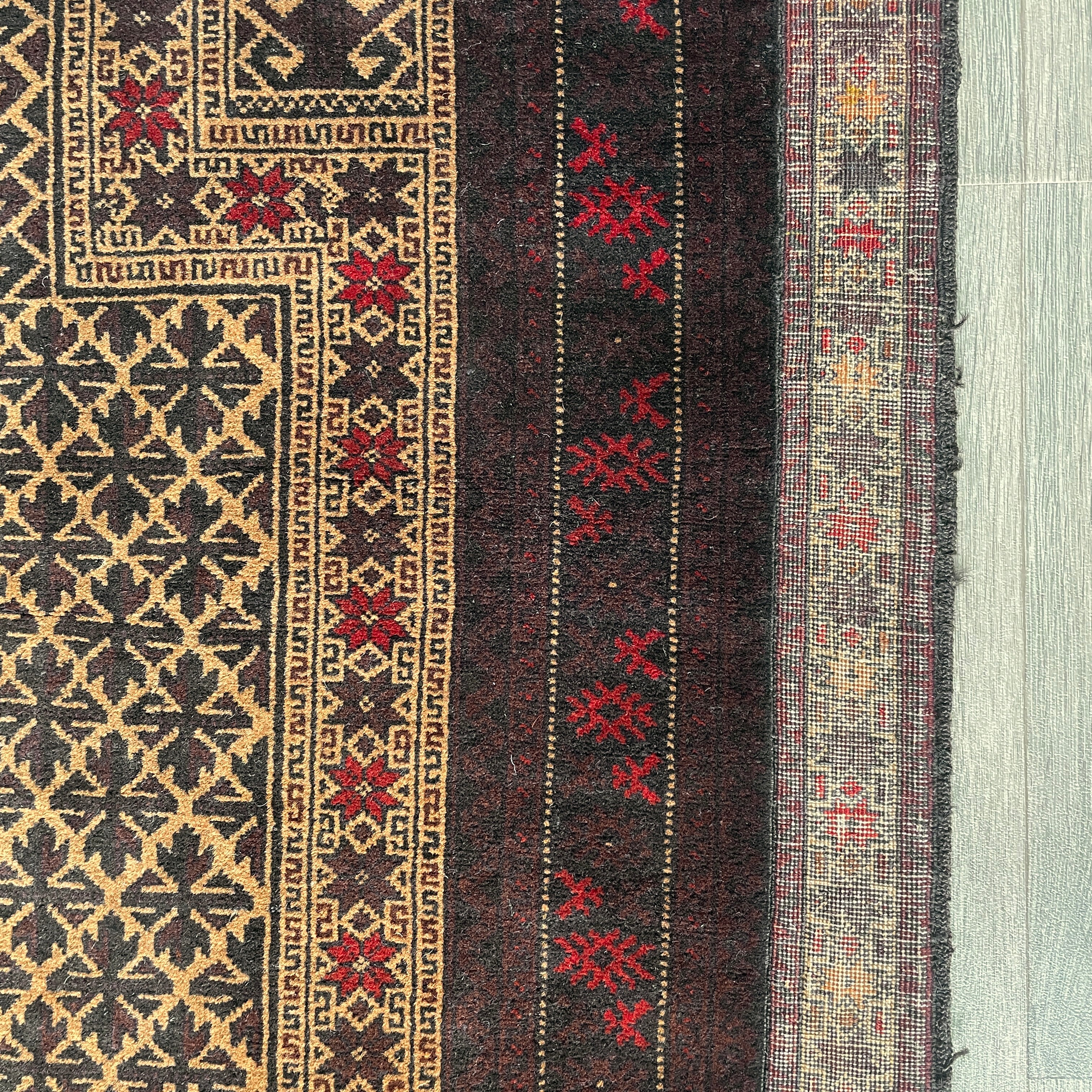 Old Fine Afghan Baluch Rug c. 1970
