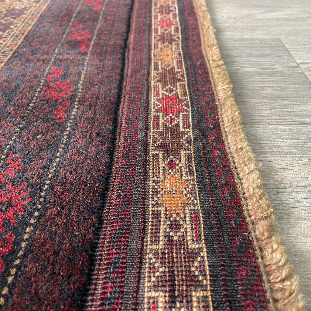 Old Fine Afghan Baluch Rug c. 1970