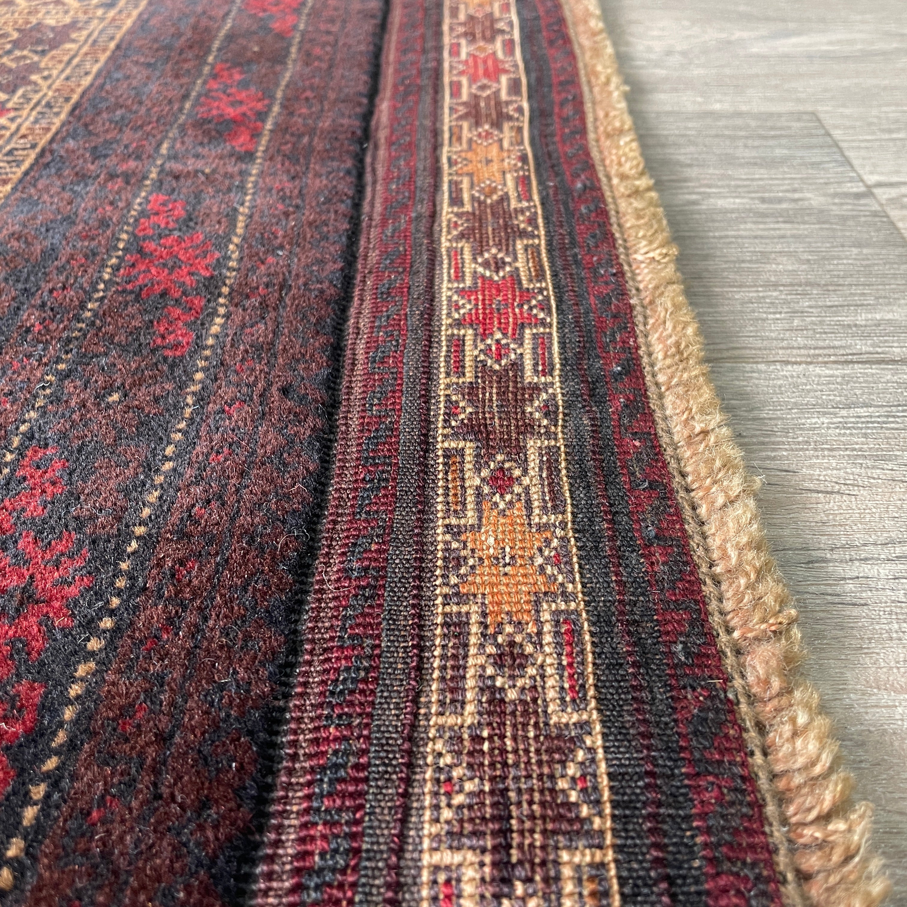 Old Fine Afghan Baluch Rug c. 1970