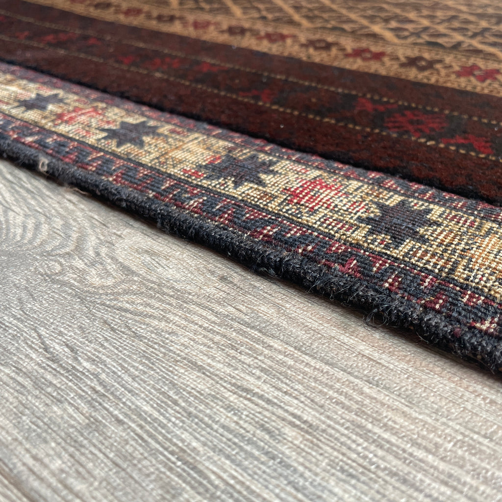 Old Fine Afghan Baluch Rug c. 1970