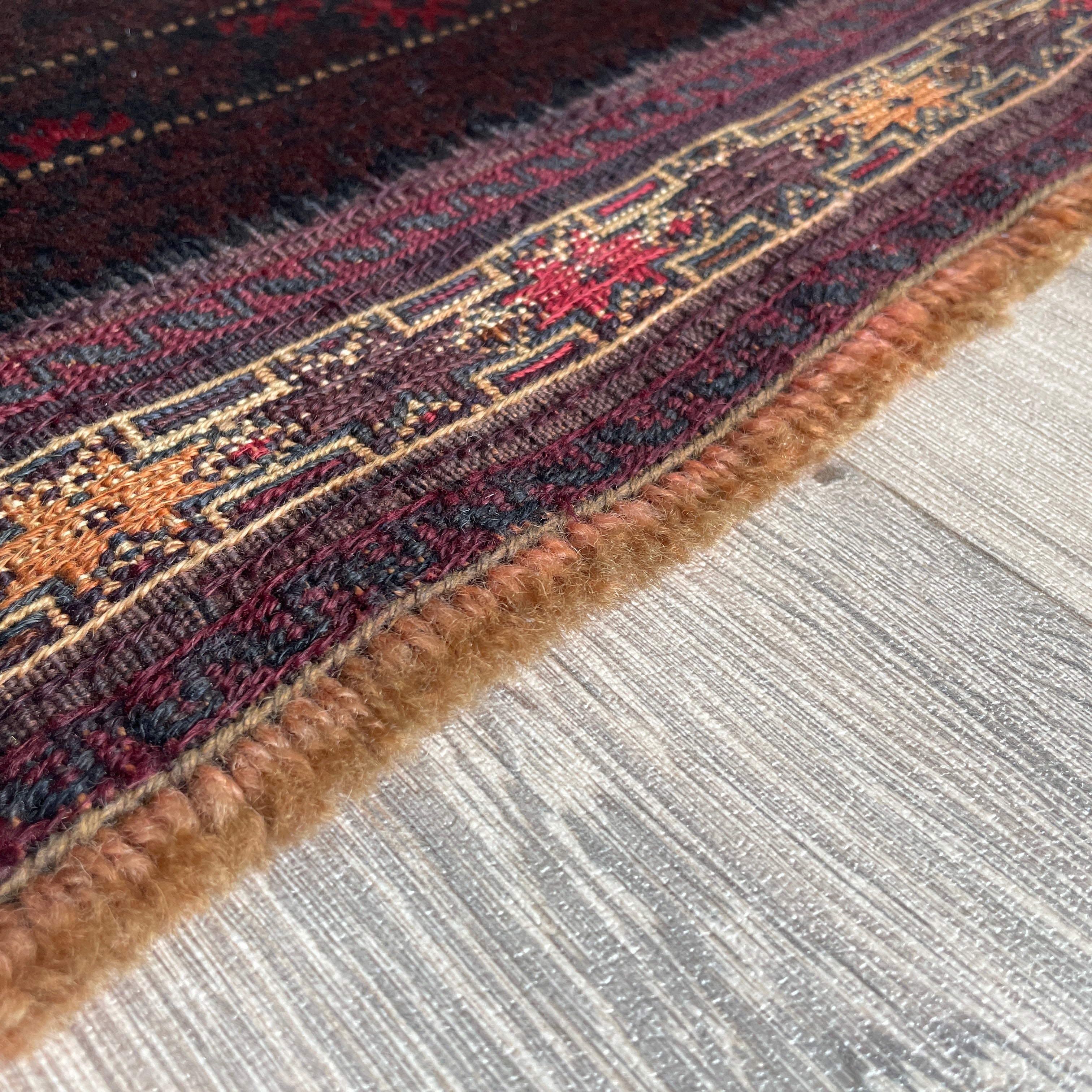 Old Fine Afghan Baluch Rug c. 1970