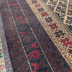 Old Fine Afghan Baluch Rug c. 1970