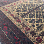 Old Fine Afghan Baluch Rug c. 1970