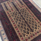 Old Fine Afghan Baluch Rug c. 1970