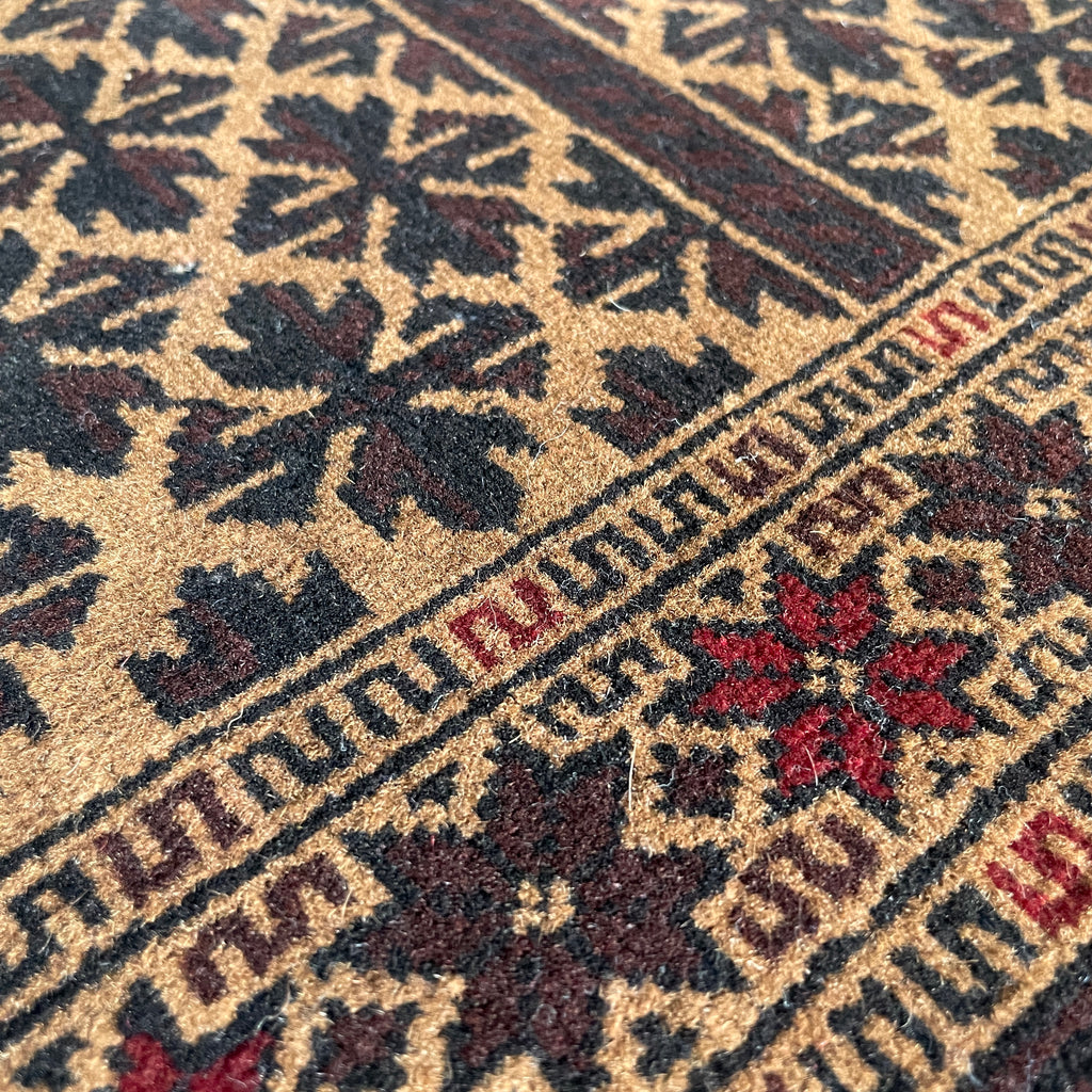 Old Fine Afghan Baluch Rug c. 1970