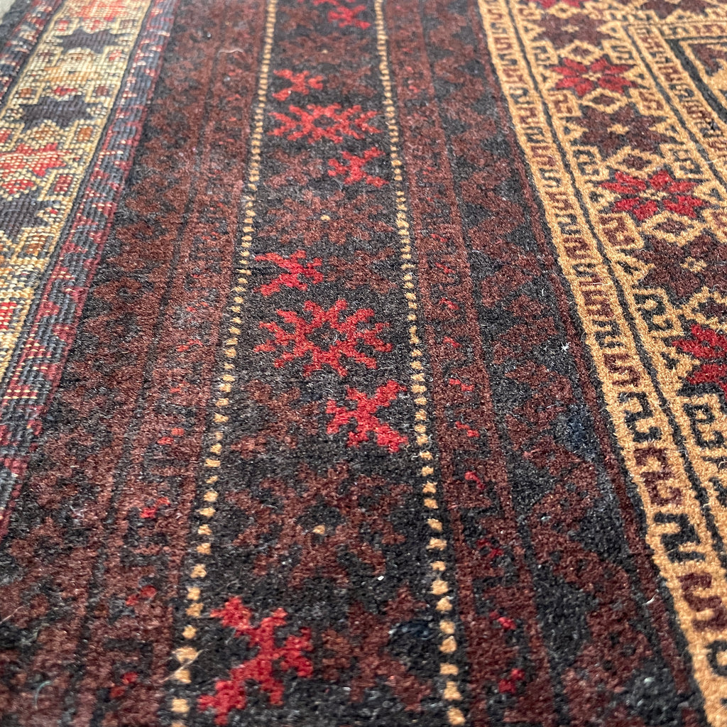 Old Fine Afghan Baluch Rug c. 1970