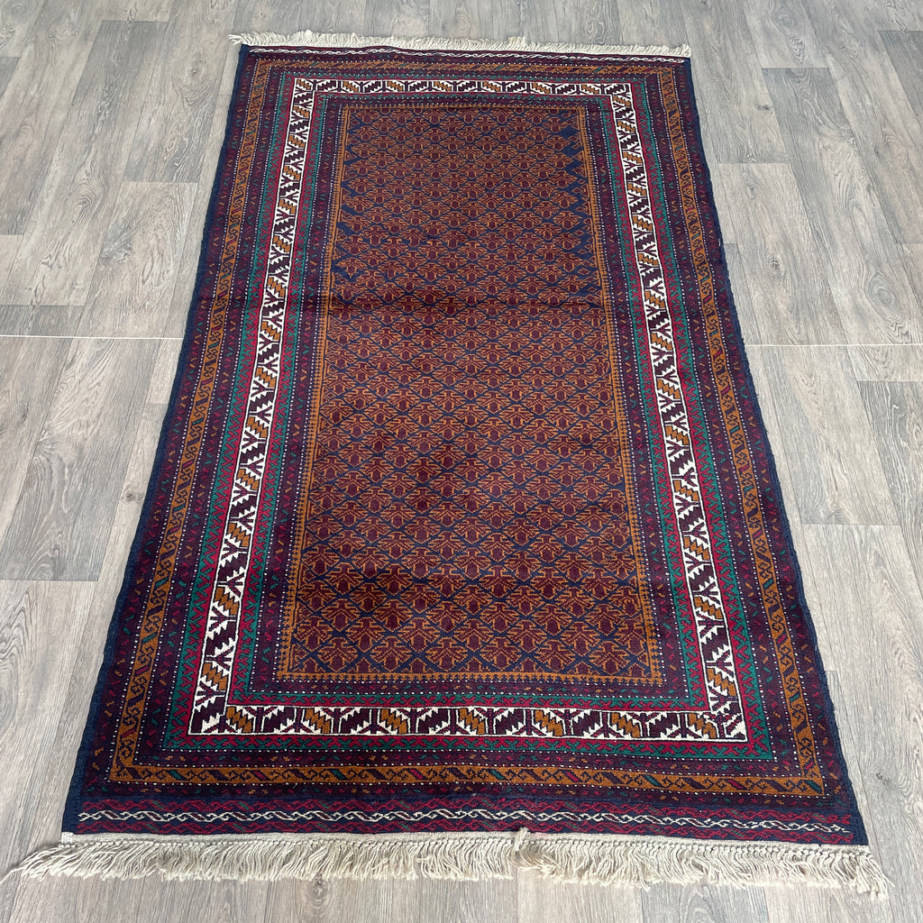 Old Fine Afghan Baluch Rug c. 1980