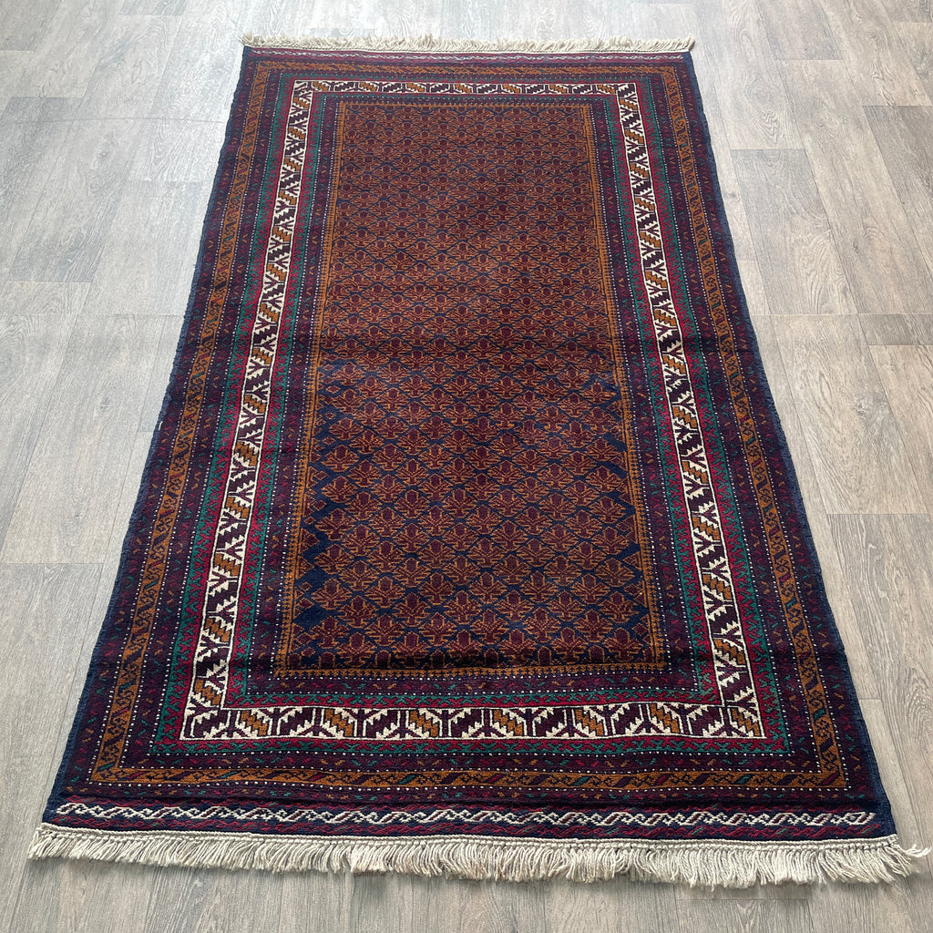 Old Fine Afghan Baluch Rug c. 1980