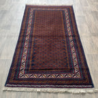 Old Fine Afghan Baluch Rug c. 1980