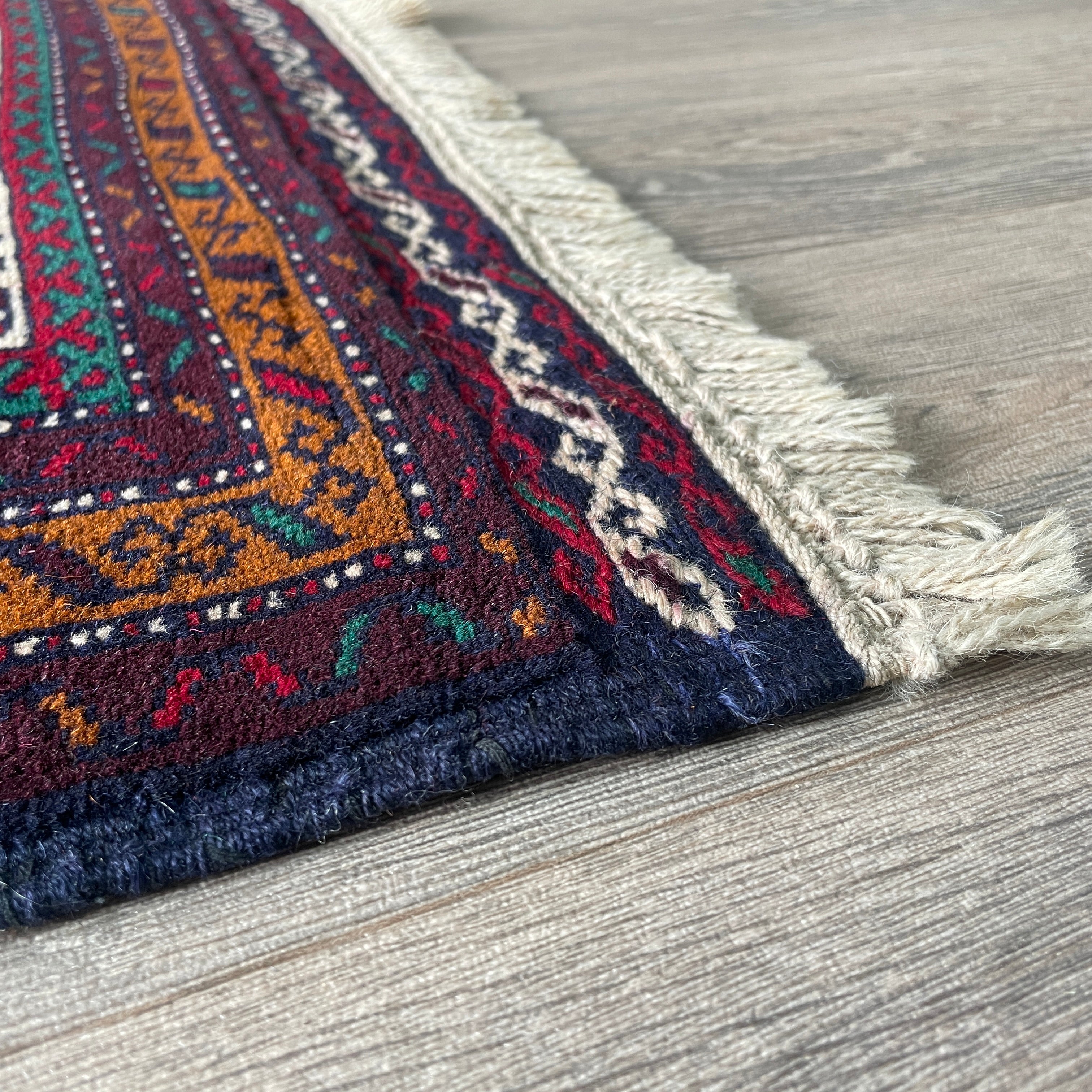 Old Fine Afghan Baluch Rug c. 1980