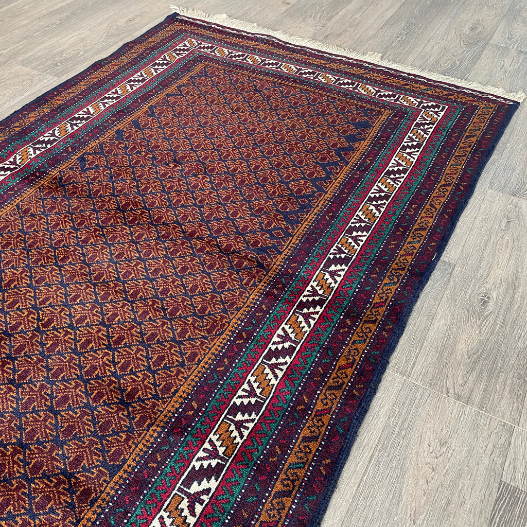Old Fine Afghan Baluch Rug c. 1980