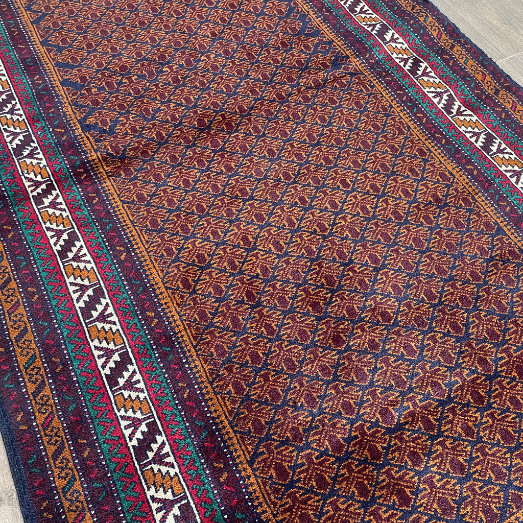 Old Fine Afghan Baluch Rug c. 1980