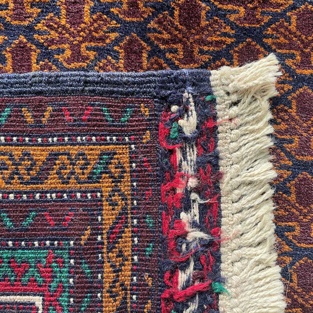 Old Fine Afghan Baluch Rug c. 1980