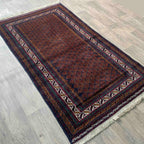 Old Fine Afghan Baluch Rug c. 1980
