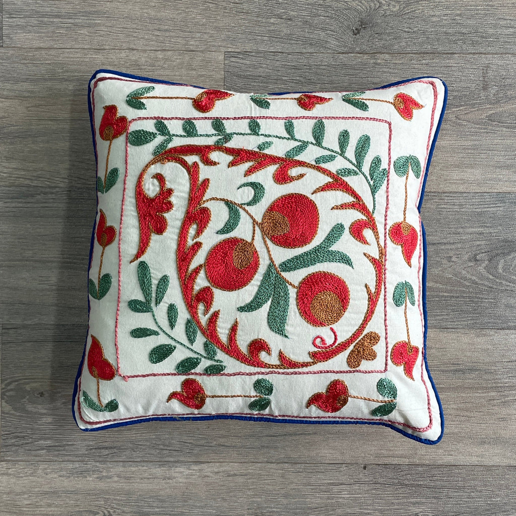 Uzbek Suzani Cushion Cover