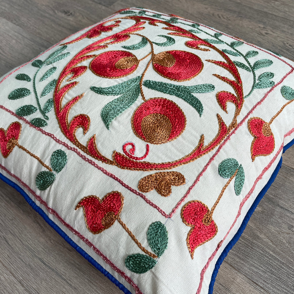 Uzbek Suzani Cushion Cover