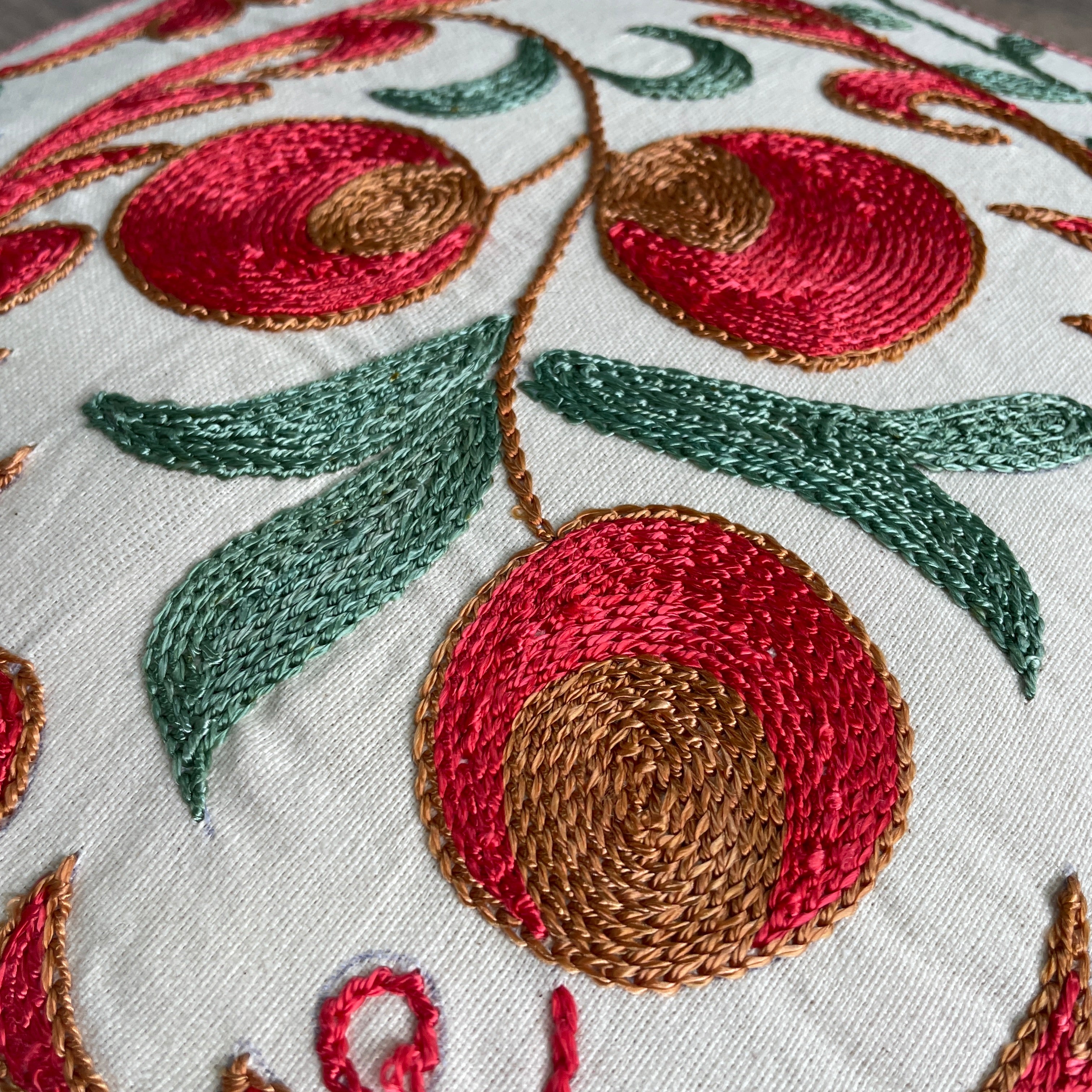 Uzbek Suzani Cushion Cover