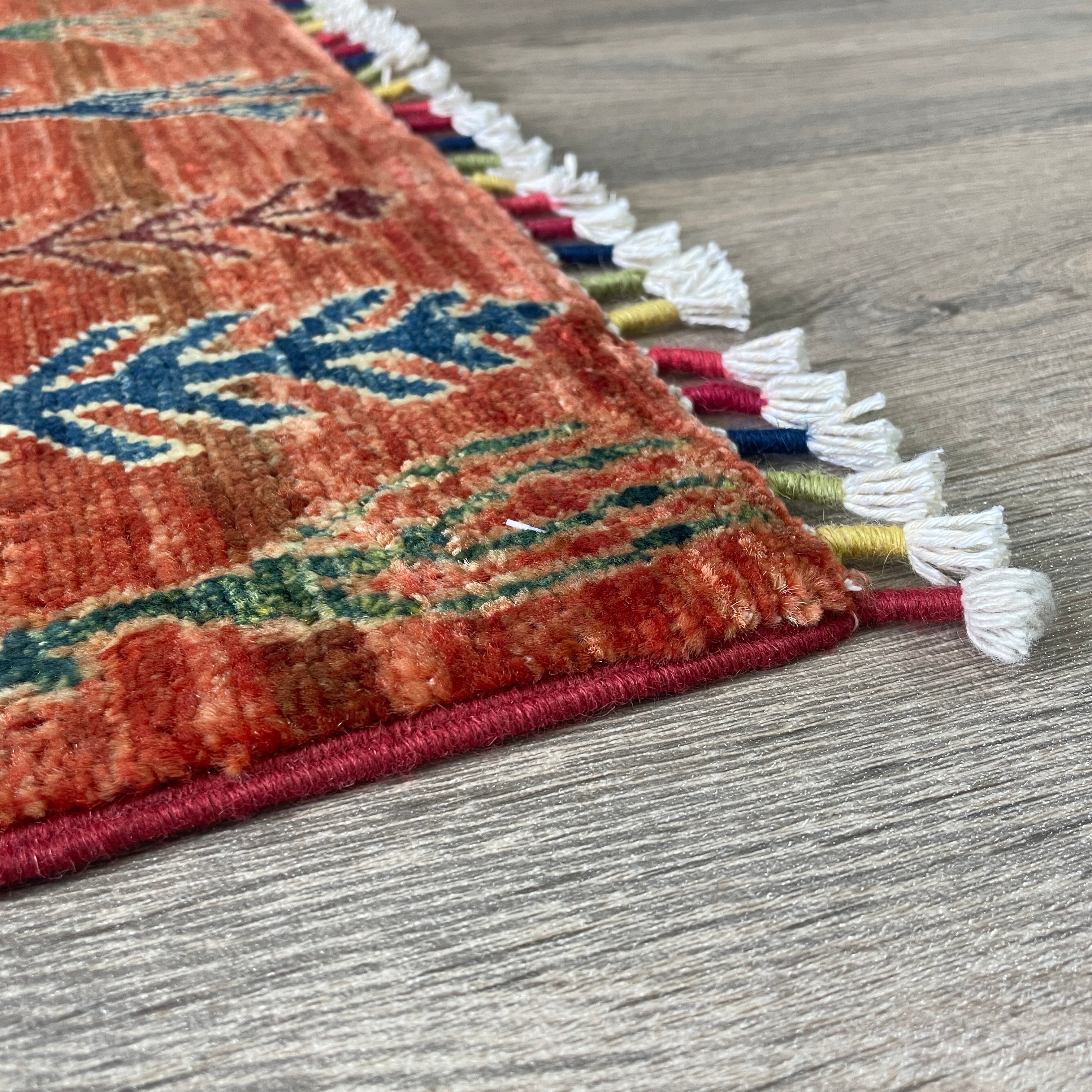 Afghan Fine Gabbeh Rug 'Village Scene'