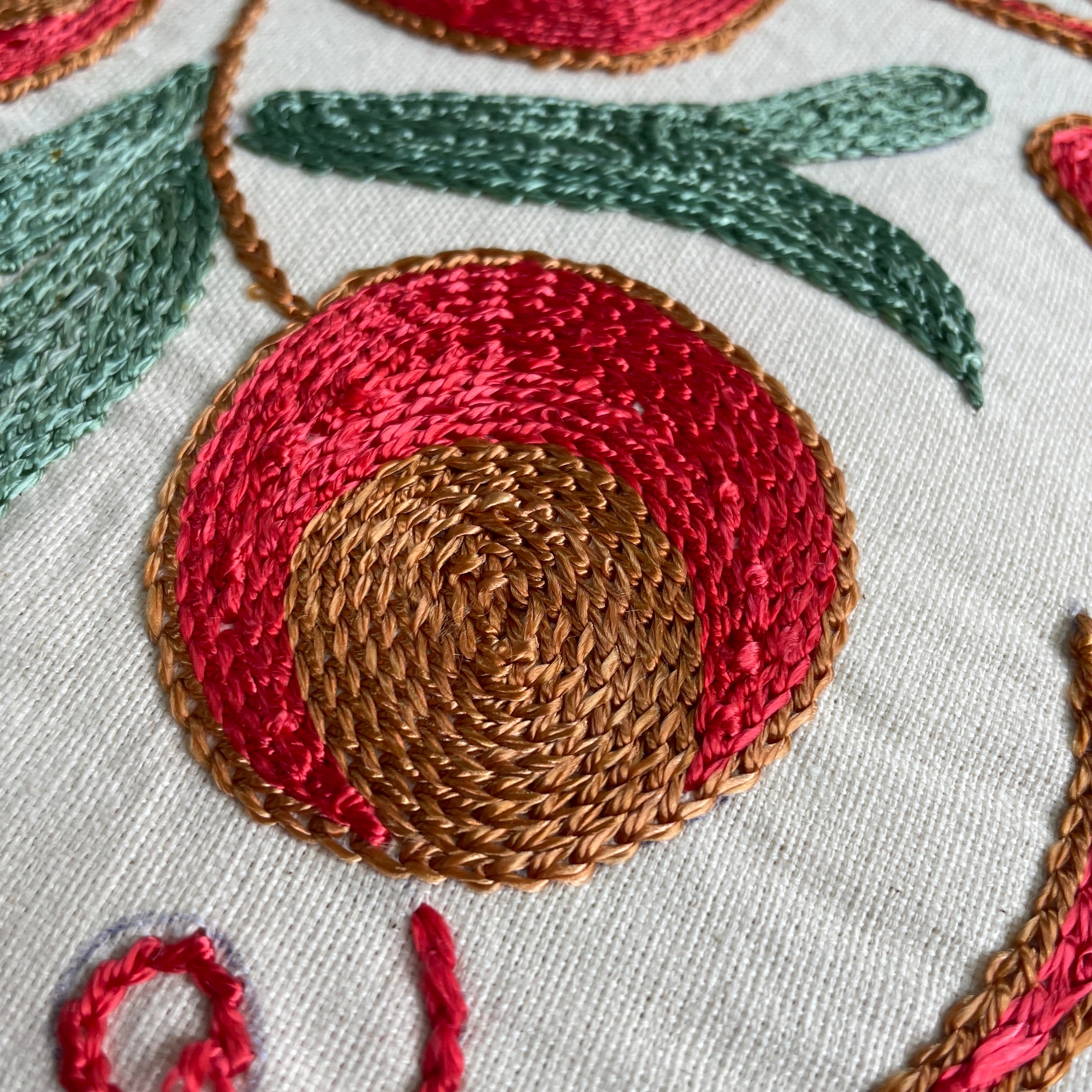 Uzbek Suzani Cushion Cover