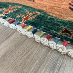 Afghan Fine Gabbeh Rug 'Village Scene'