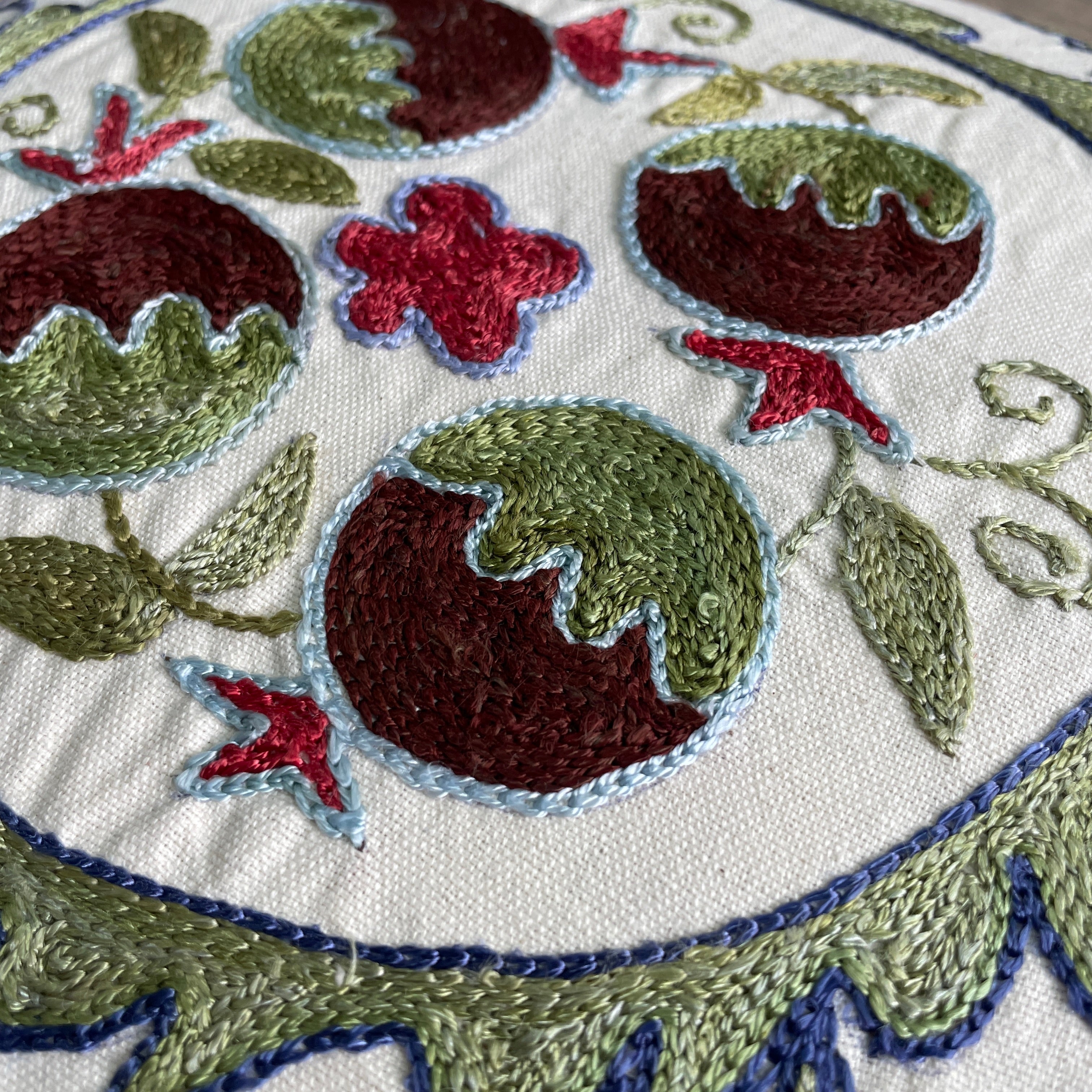 Uzbek Suzani Cushion Cover